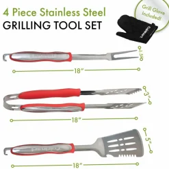 Grillverktøy + grillhanske