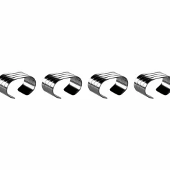 Groovy Serviettholder, Rustfritt stål 4 pk