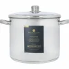 Gryte med lokk 11 liter, rustfritt stål