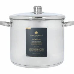 Gryte med lokk 11 liter, rustfritt stål