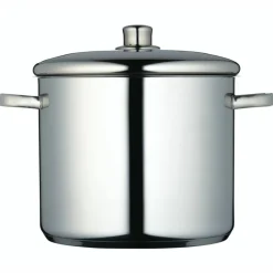 Gryte med lokk 14 liter, rustfritt stål
