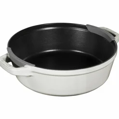 Grytesett i støpejern 24 cm, svart