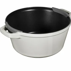Grytesett i støpejern 24 cm, svart