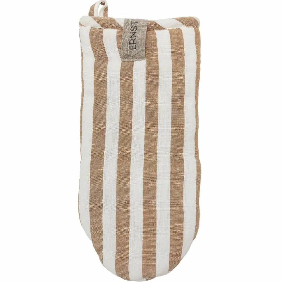 Grytevott med brede striper, blå/hvit