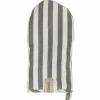 Grytevott med bred stripe, grønn/hvit