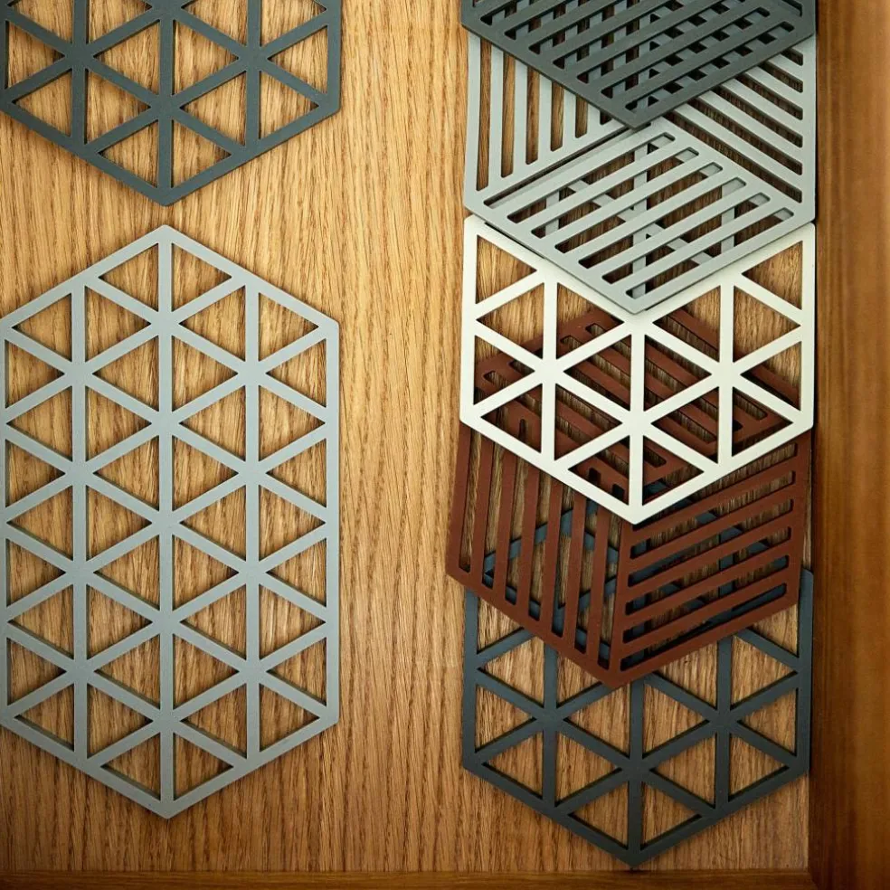Grytunderlag Hexagon Olive green