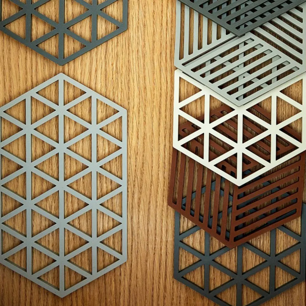 Grytunderlag Hexagon Olive green