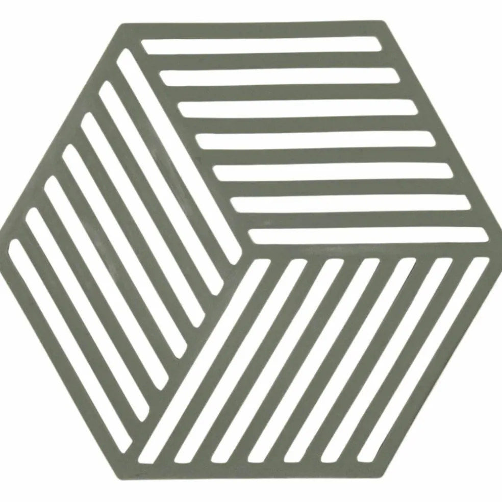 Grytunderlag Hexagon Olive green