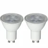 GU10 LED spotlight 2 stk, klar