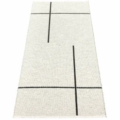 Gulvteppe Fred, 70 x 270 cm., black/vanilla