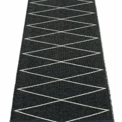 Gulvteppe Max, 70 x 160 cm, black/vanilla