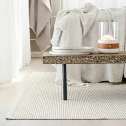 Gulvteppe Mono, 85 x 260 cm, linen/vanilla