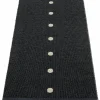 Gulvteppe Peg, 70 x 140 cm, black/linen