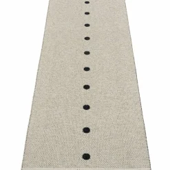 Gulvteppe Peg, 70 x 200 cm, black/linen