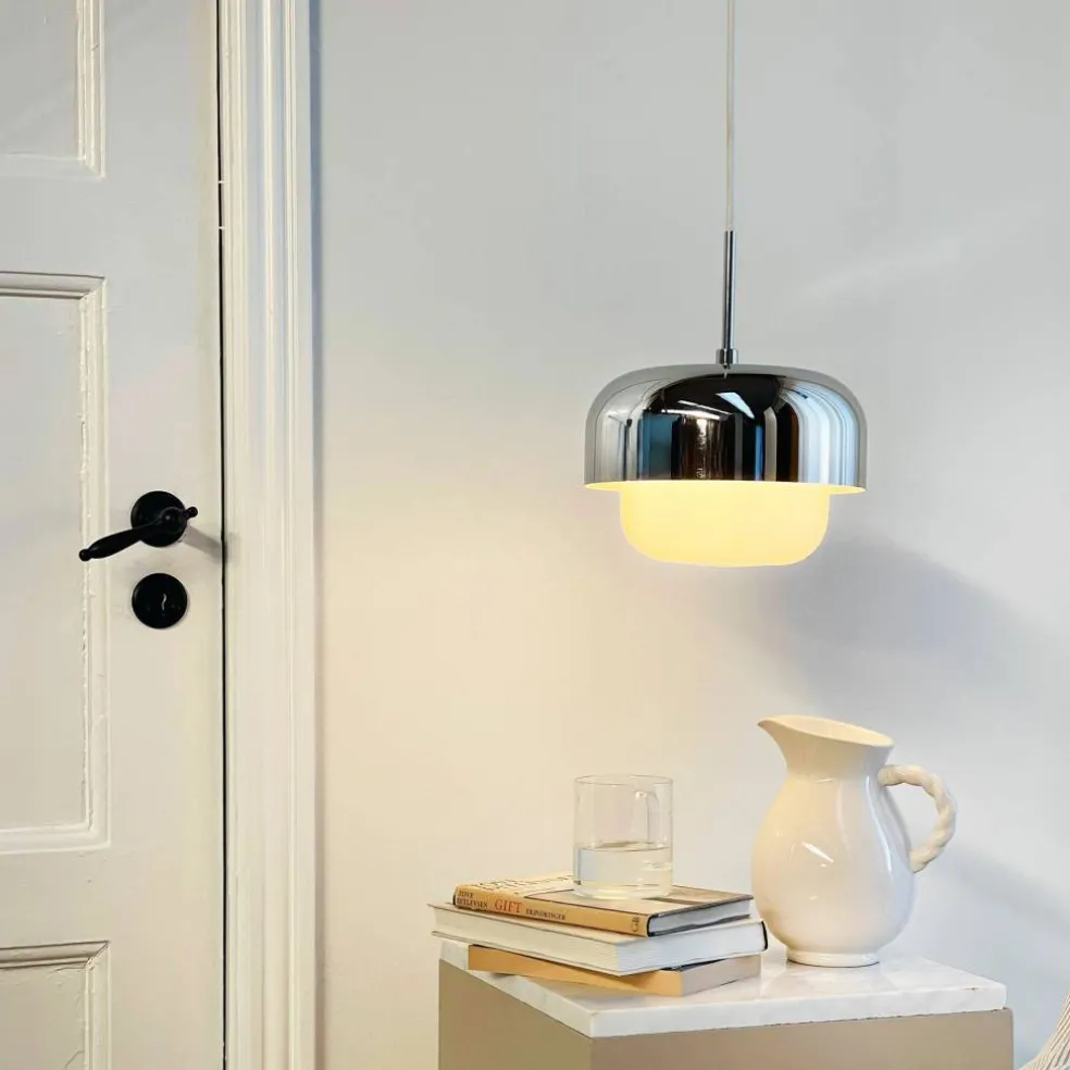 Haipot pendellampe D23, krom