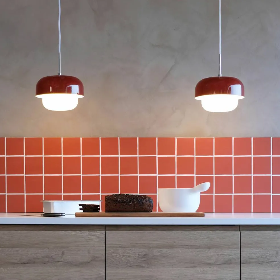 Haipot pendellampe D23, oransje