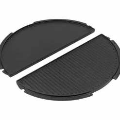 Halvrund vendbar grillplate, L