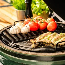 Halvrund vendbar grillplate, L