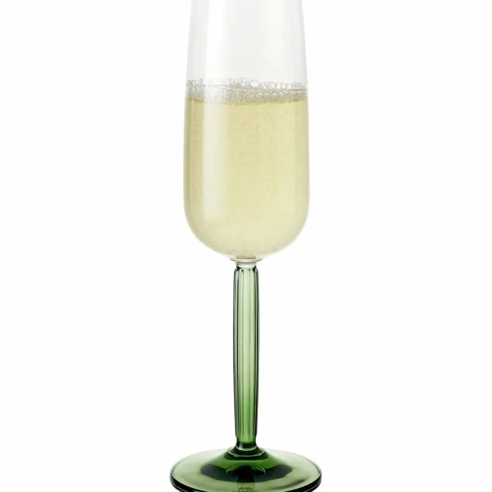 Hammershøi champagneglass, 24 cl, 2 stk, klar