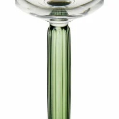 Hammershøi champagneglass, 24 cl, 2 stk, grønn