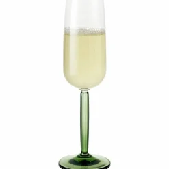 Hammershøi champagneglass, 24 cl, 2 stk, grønn