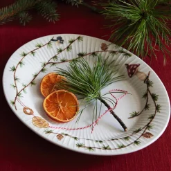 Hammershøi Christmas Oval Bordfat 22,5x28,5 cm