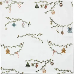 Hammershøi Christmas tøyservietter 4 stk, hvit
