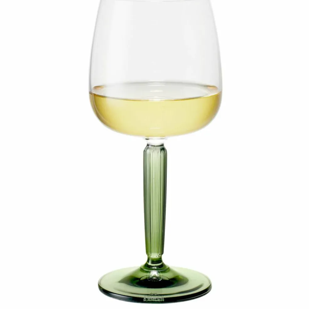Hammershøi hvitvinsglass 35 cl Ø 8,5 cm 2 stk, grønn