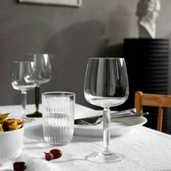 Hammershøi rødvinsglass Ø 9,5 cm 2 stk, grønn
