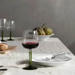 Hammershøi rødvinsglass Ø 9,5 cm 2 stk, grønn