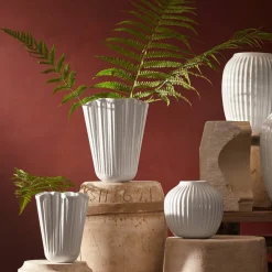 Hammershøi Unfold vase 16,5 cm, hvit