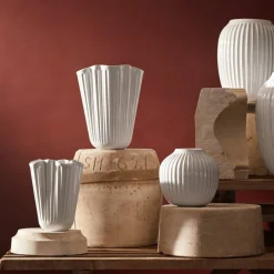 Hammershøi Unfold vase 16,5 cm, hvit
