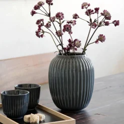 Hammershøi Vase 200 mm Antracitgrå