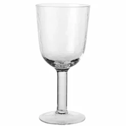 Hamret rødvinsglass, klart