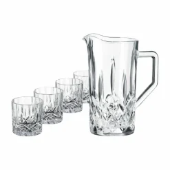 Harvey whiskysett, 4 glass + kanne