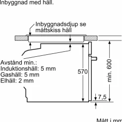 HB579GBR3 iQ500 Innbyggingsovn 60 x 60 cm, rustfritt stål