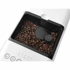 Helautomatisk espressomaskin, hvit