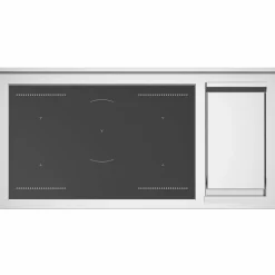 HER125I2EAVT2 Heritage induksjonskomfyr 120 cm med 5 soner, elektrisk stekebord og 2 ovner, elfenbenshvit