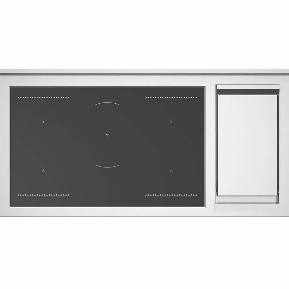 HER125I2ENET2 Heritage induksjonskomfyr 120 cm med 5 soner, elektrisk stekebord og 2 ovner, matt svart