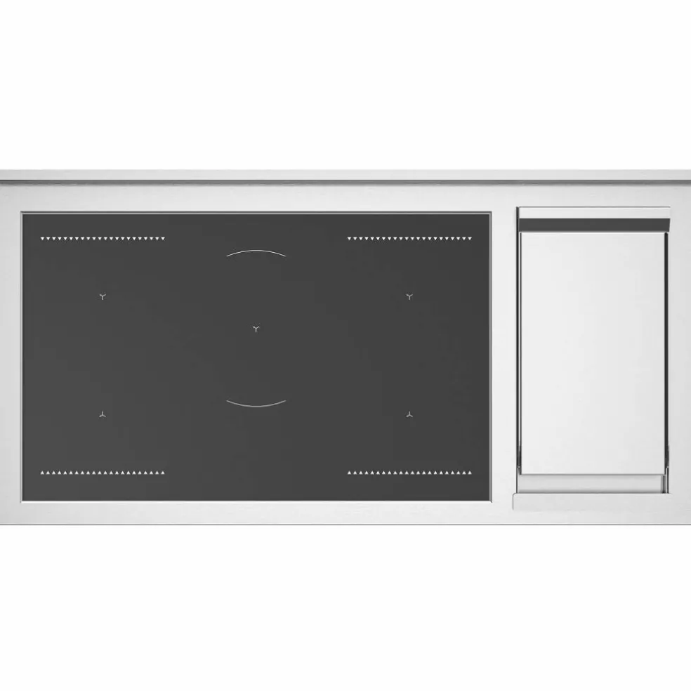HER125I2EXT2 Heritage induksjonskomfyr 120 cm med 5 soner, elektrisk stekebord og 2 ovner, rustfritt stål