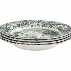 Heritage Green Italian dyp tallerken 23 cm, grønn/hvit
