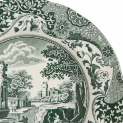 Heritage Green Italian dyp tallerken 23 cm, grønn/hvit