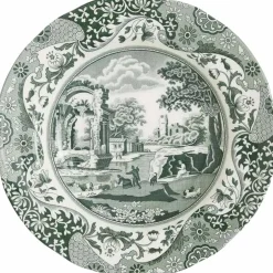 Heritage Green Italian dyp tallerken 23 cm, grønn/hvit