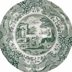 Heritage Green Italian kakefat 2-etasjes, grønn/hvit