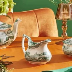 Heritage Green Italian melkekanne 22 cl, grønn/hvit
