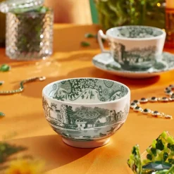 Heritage Green Italian skål 11 cm, grønn/hvit