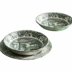 Heritage Green Italian skål 11 cm, grønn/hvit