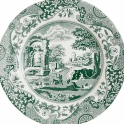 Heritage Green Italian tallerken 27 cm, grønn/hvit