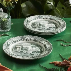 Heritage Green Italian tallerken 27 cm, grønn/hvit