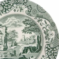 Heritage Green Italian tallerken 20 cm, grønn/hvit
